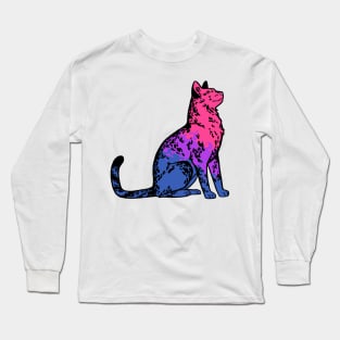 bi pride kitty Long Sleeve T-Shirt